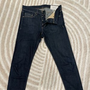 Rag & Bone Selvage denim dark blue jeans size 32 fit 0 skinny fit